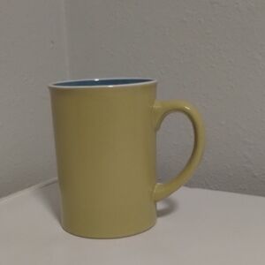 Sunny Yellow Mug with Blue Interior